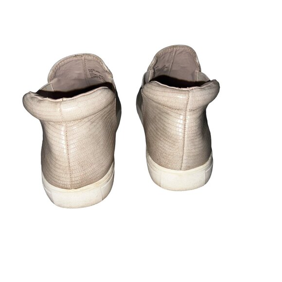 Coconuts Harlan Beige Snake Skin Ankle Chelsea High Top Sneakers Sz 7 Womens Fla - Picture 9 of 10
